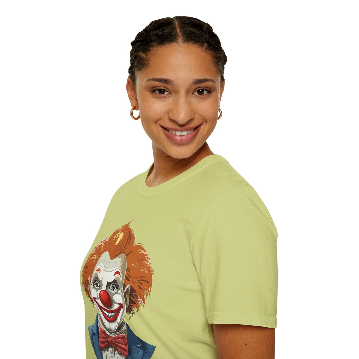 Clown Shirt Unisex Funny Man Circus Tee Softstyle Gildan 64000 Short Sleeve Shirt Premium