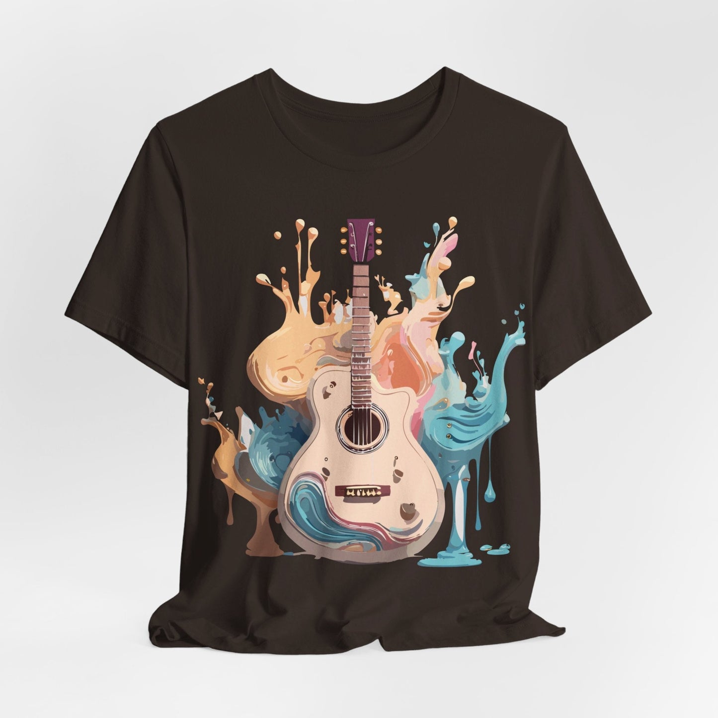 Music Graphic Unisex 100 Cotton Vintage Art with Musical Elements Tee 67