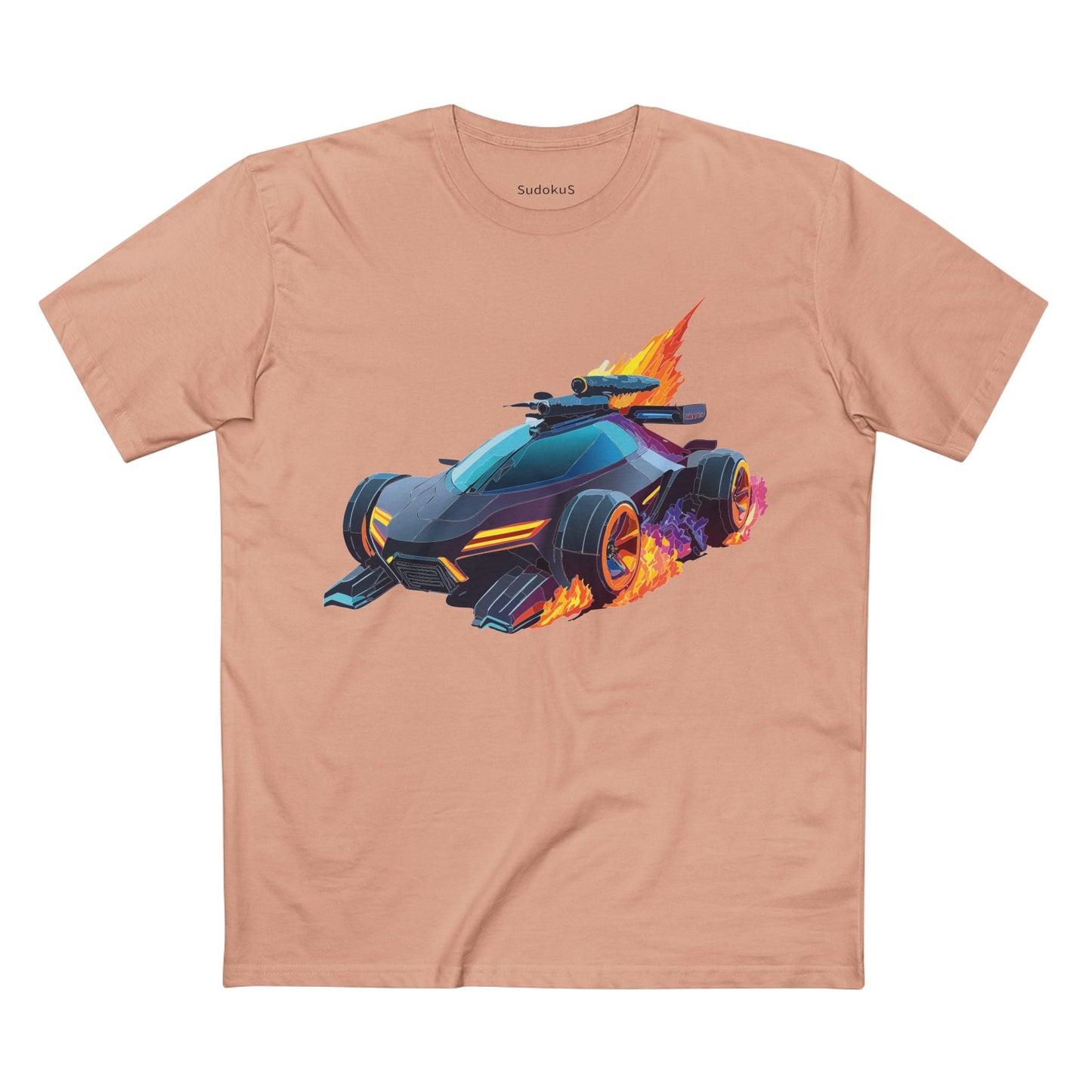 Car Graphic Unisex 100 Cotton Staple Tee 15