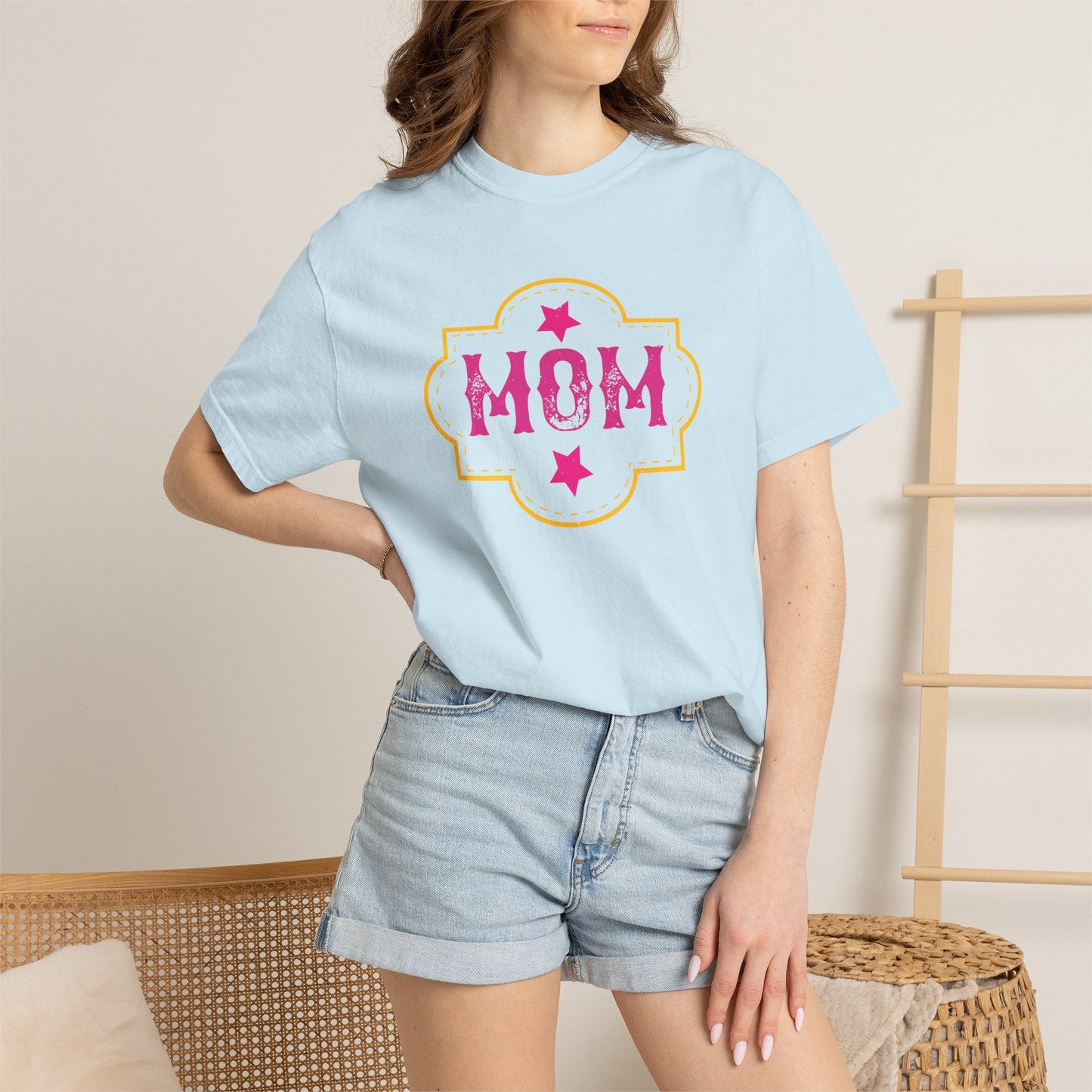 Mom T-shirt Mother Day Mama Tee Unisex Comfort Colors Garment-Dyed Cotton h81