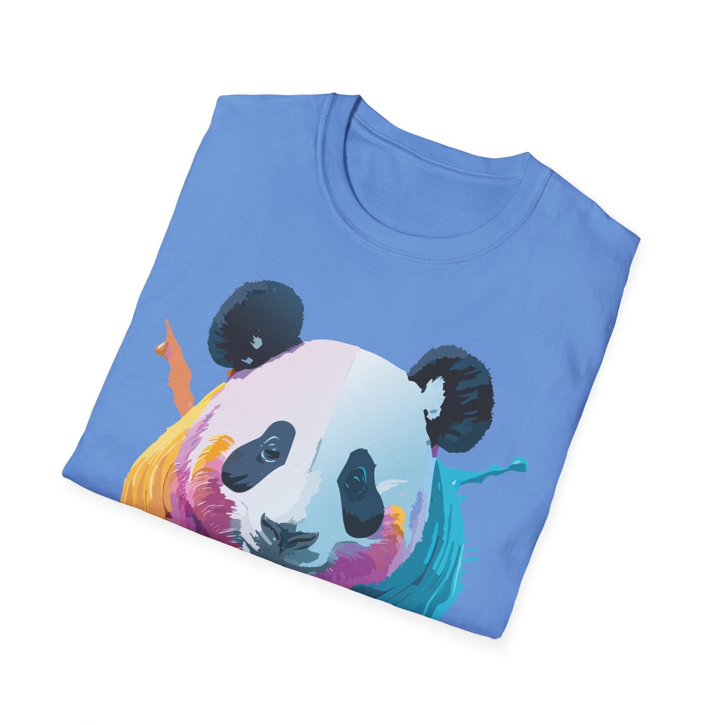 Panda Shirt Unisex T Shirt Softstyle Gildan 64000 100 Percent Ring Spun Cotton Animal Tee