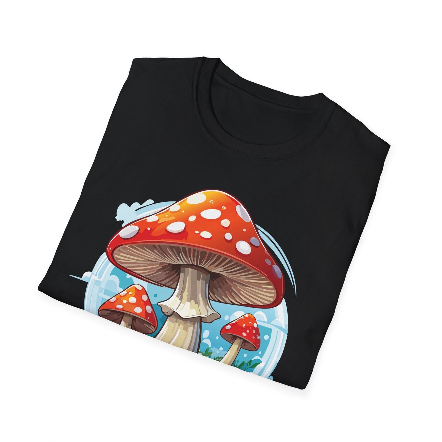Mashroom Tee Shirt Unisex Funny Mashroom Design 100 Percent Cotton Softstyle Tee