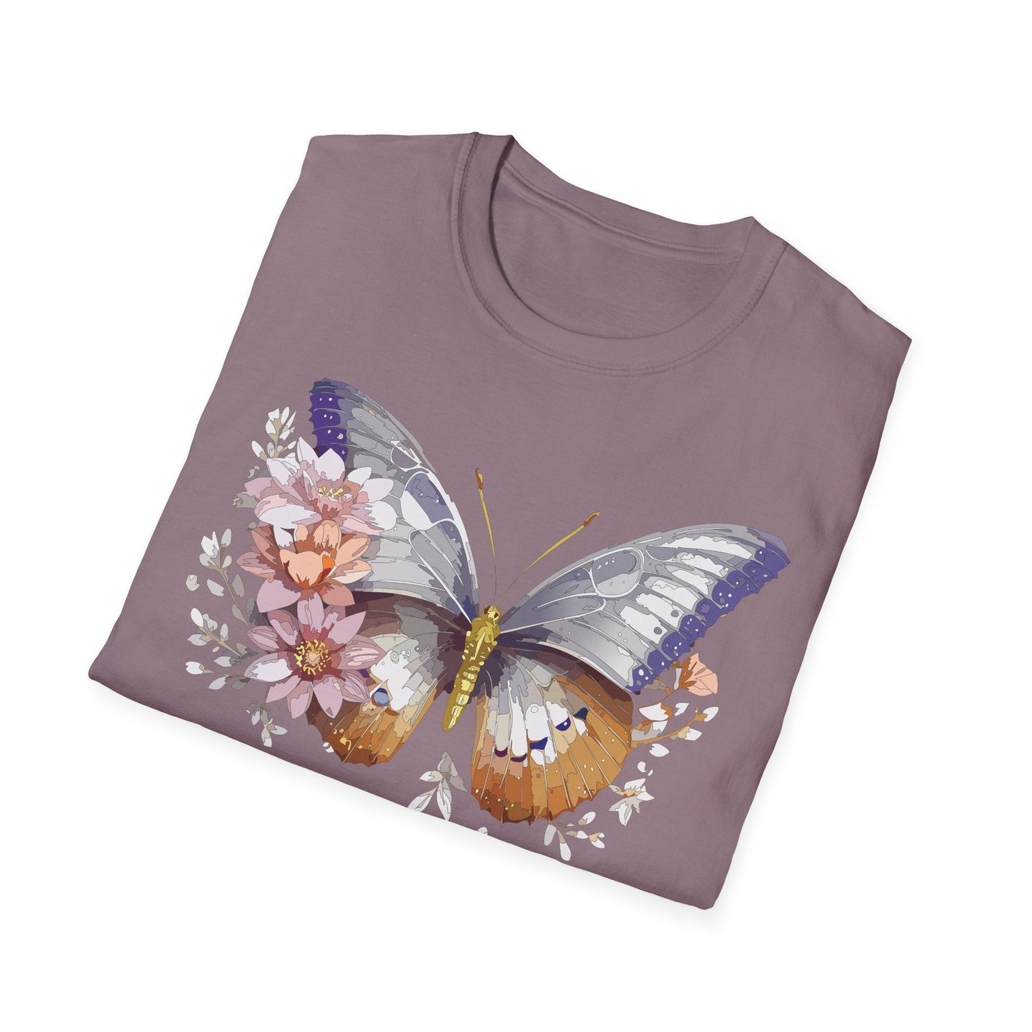 Butterfly Shirt Unisex T Shirt 100 Percent Ring Spun Cotton Gildan Softstyle Tee