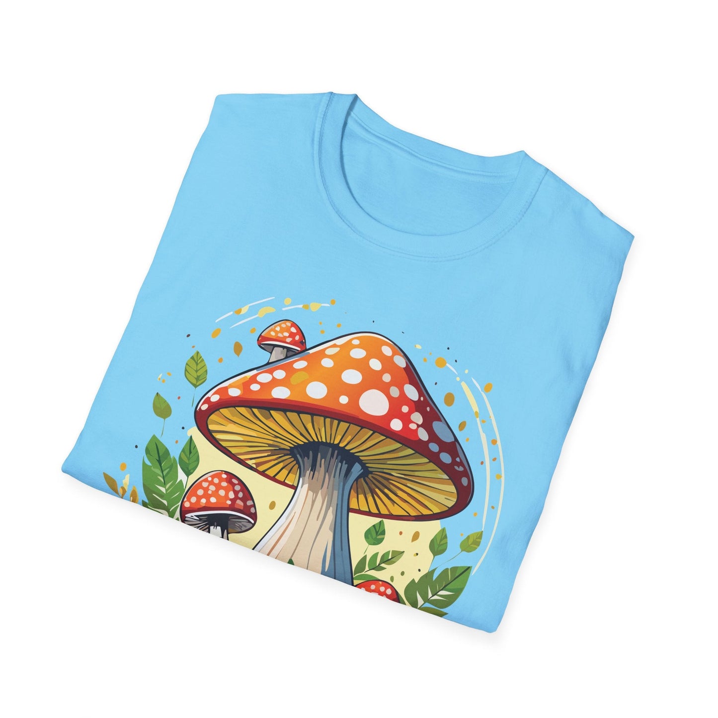 Mashroom Tee Shirt Unisex Funny Mashroom Design Softstyle 64000 Ring Spun Cotton Tee