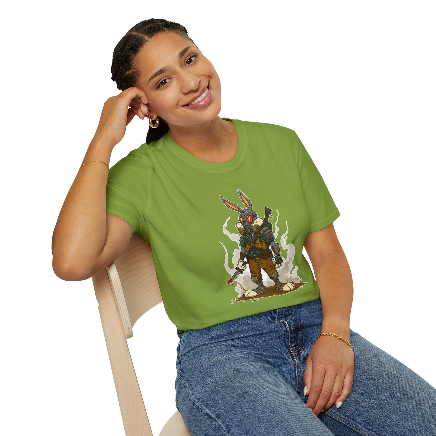 Bugs Bunny T Shirt Unisex Softstyle Cotton Tee With Cartoon Animation Design Artwork