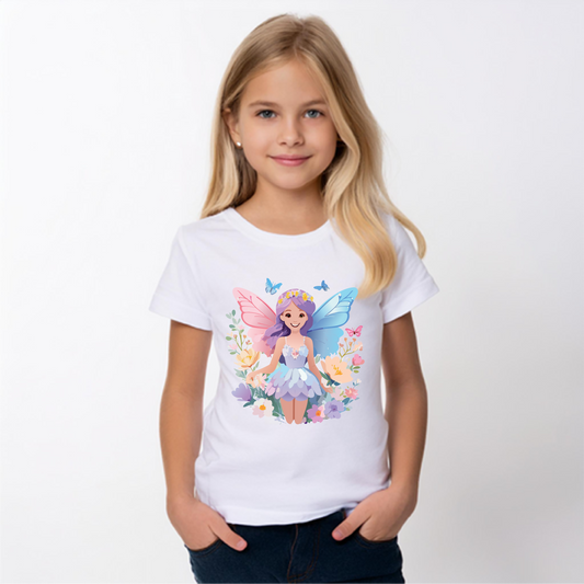 Enchanting Fairy Floral Youth Short Sleeve Tee - Perfect for Spring Celebrations (9-14)