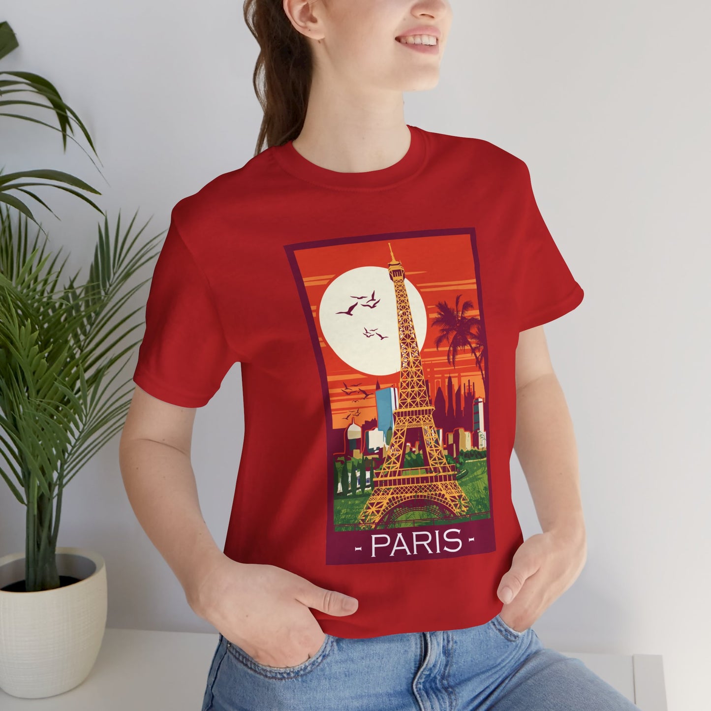 Retro Poster Paris Graphic Design Tee, Paris Shirt, Vintage Tees, Art Design T-Shirt, Graphic Tee, Retro Art Shirts