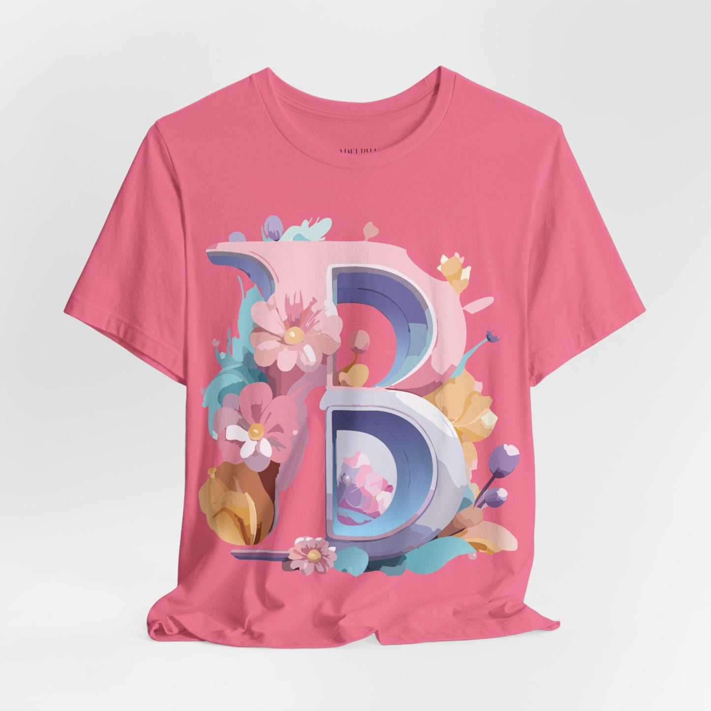 Letter B Shirt Unisex Graphic Tee By Adelpha With Vintage Inspired Artwork Short Sleeve