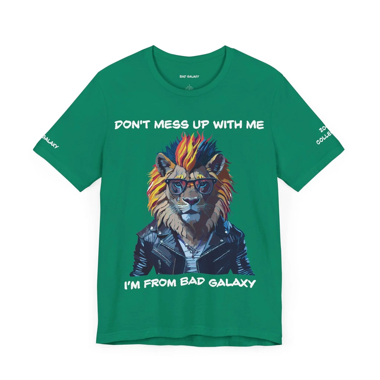 Animal T Shirt From Bad Galaxy Made To Order 100 Percent Cotton Tee Eco Friendly Non Toxic Inks USA
