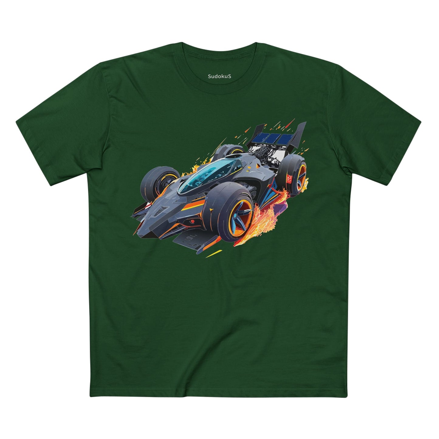 Car Graphic Unisex 100 Cotton Staple Tee 13