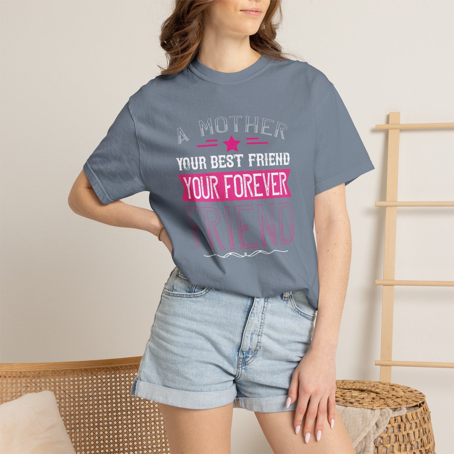 Mom T-shirt Mother Day Mama Tee Unisex Comfort Colors Garment-Dyed Cotton h55