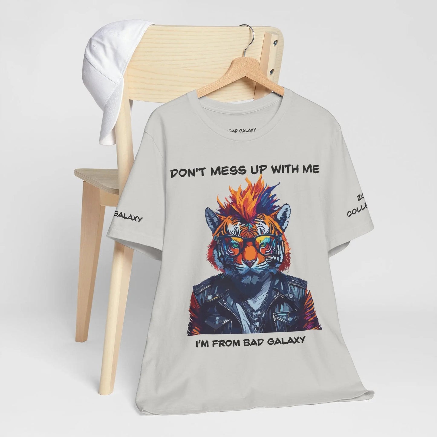 Bad Galaxy Animal T Shirt 100 Percent Cotton Eco Friendly Ink Made in USA Durable Stitching