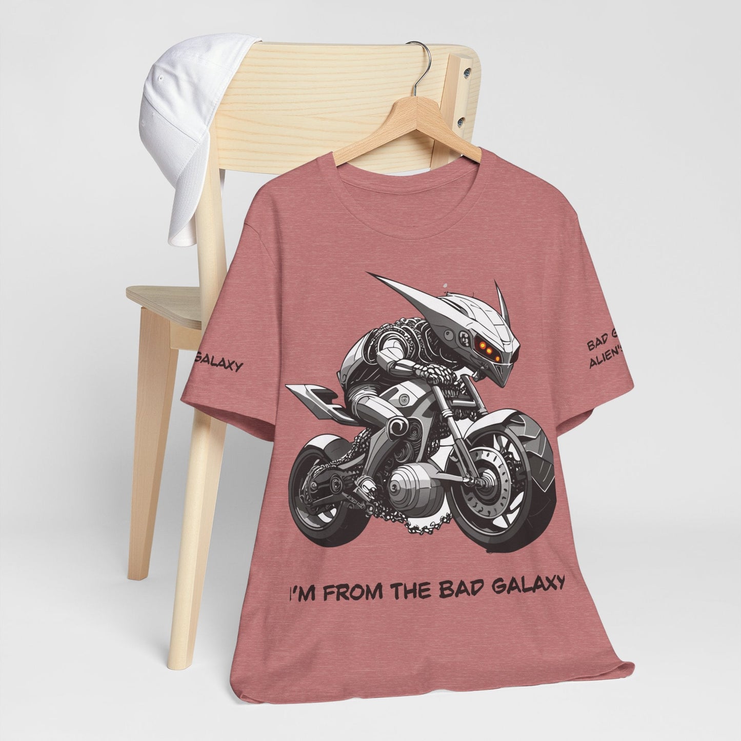 Alien Tee Shirt From Bad Galaxy Made To Order 100 Percent Cotton Lightweight Tee Made In USA