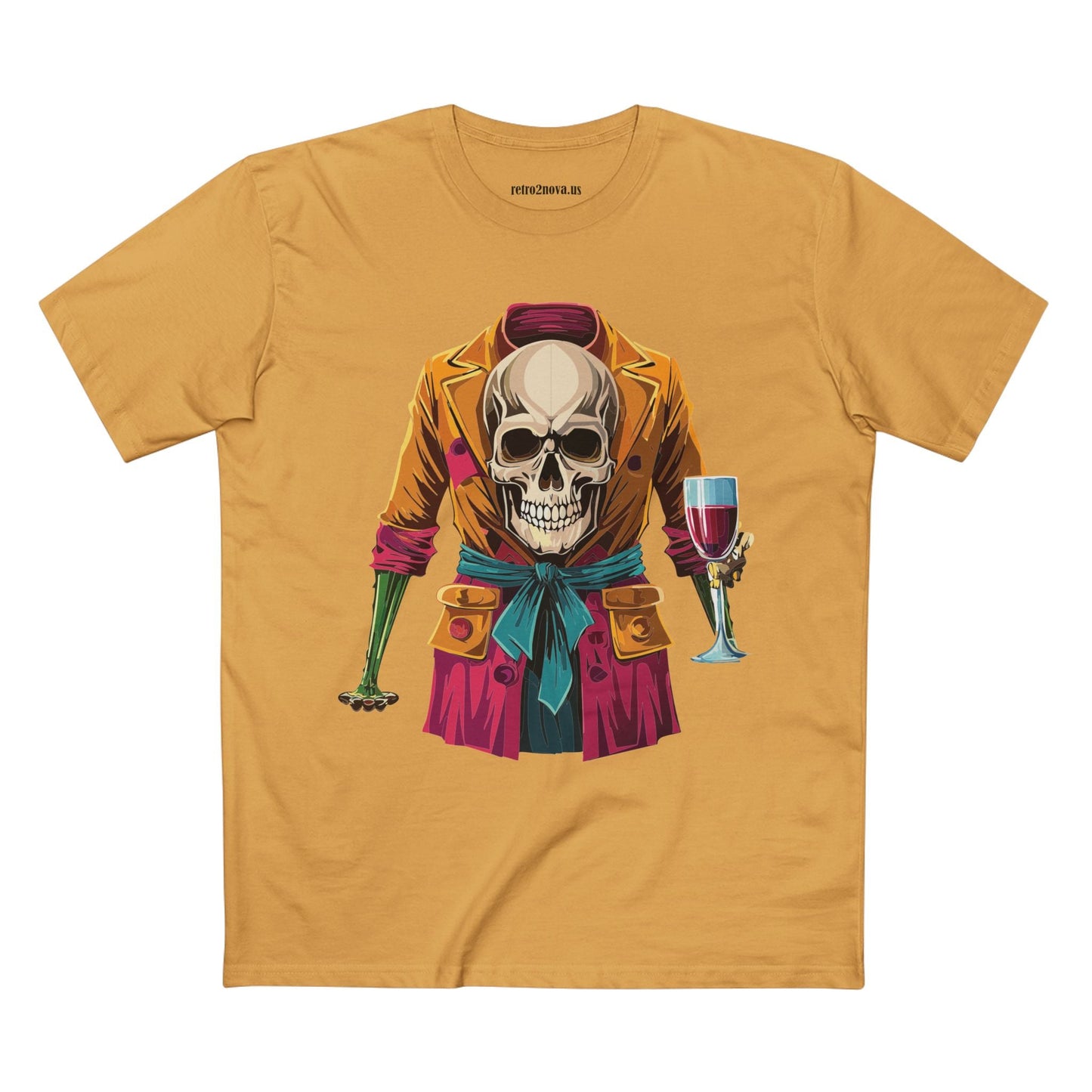 Skull Shirt Unisex Skeleton Tee with Original Art Design Retro2Nova SS24 Premium Cotton