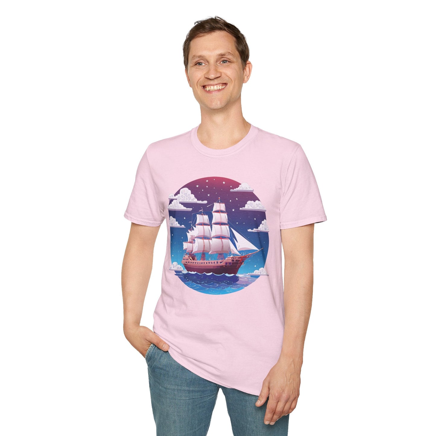 Ship T Shirt Frigate T Shirt Vessel Tee Shirt Unisex Softstyle 100 Percent Ring Spun Cotton