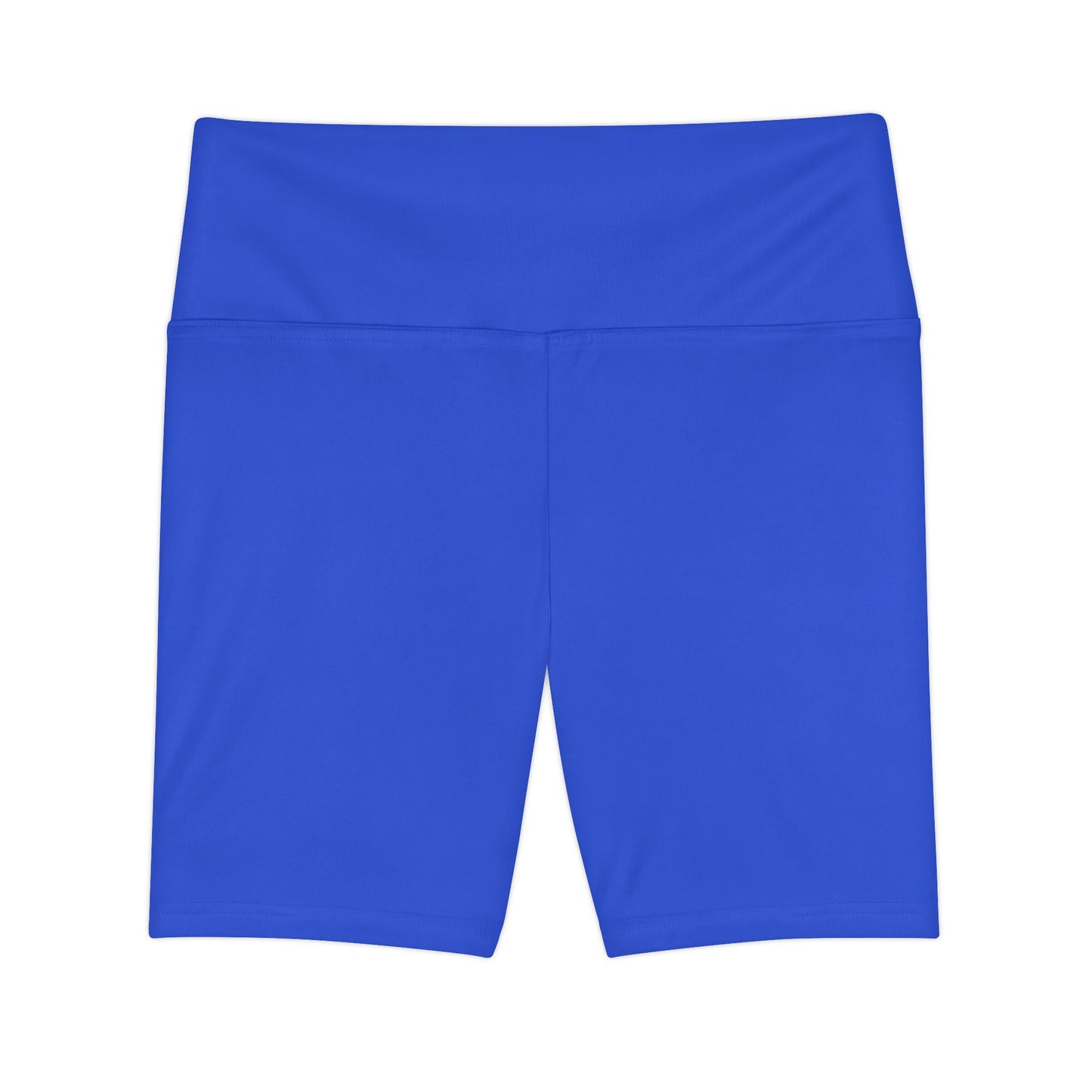 Royal Azure Women's Workout Shorts — Solid High-Waist Biker Shorts for Exercise & Everyday Wear