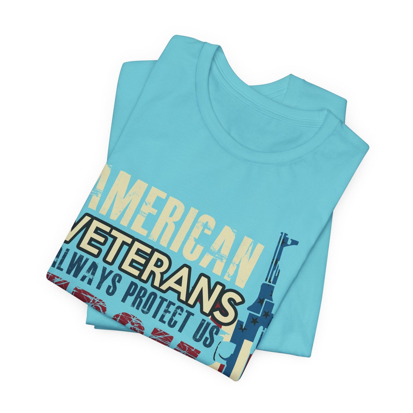 Army Veteran Patriotic Graphic Design Unisex Cotton T-Shirt v44