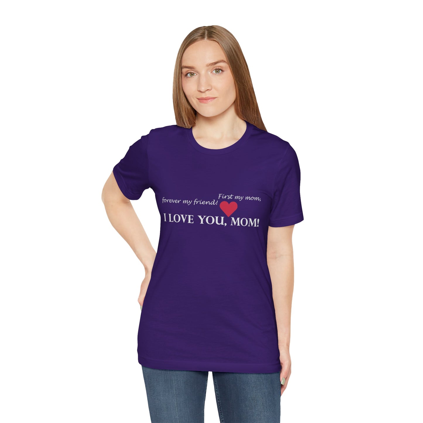 Unisex Cotton Tee Shirt with Mom Signature