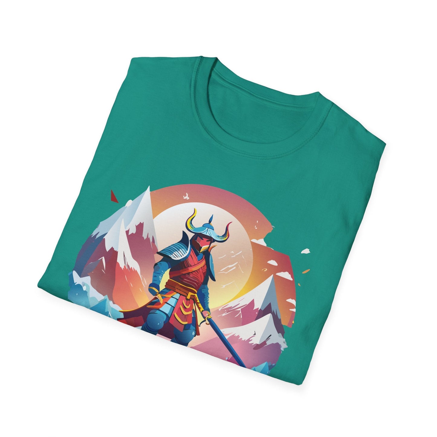 Samurai Style T Shirt Unisex Softstyle 64000 100 Percent Ring Spun Cotton Comfortable Tee
