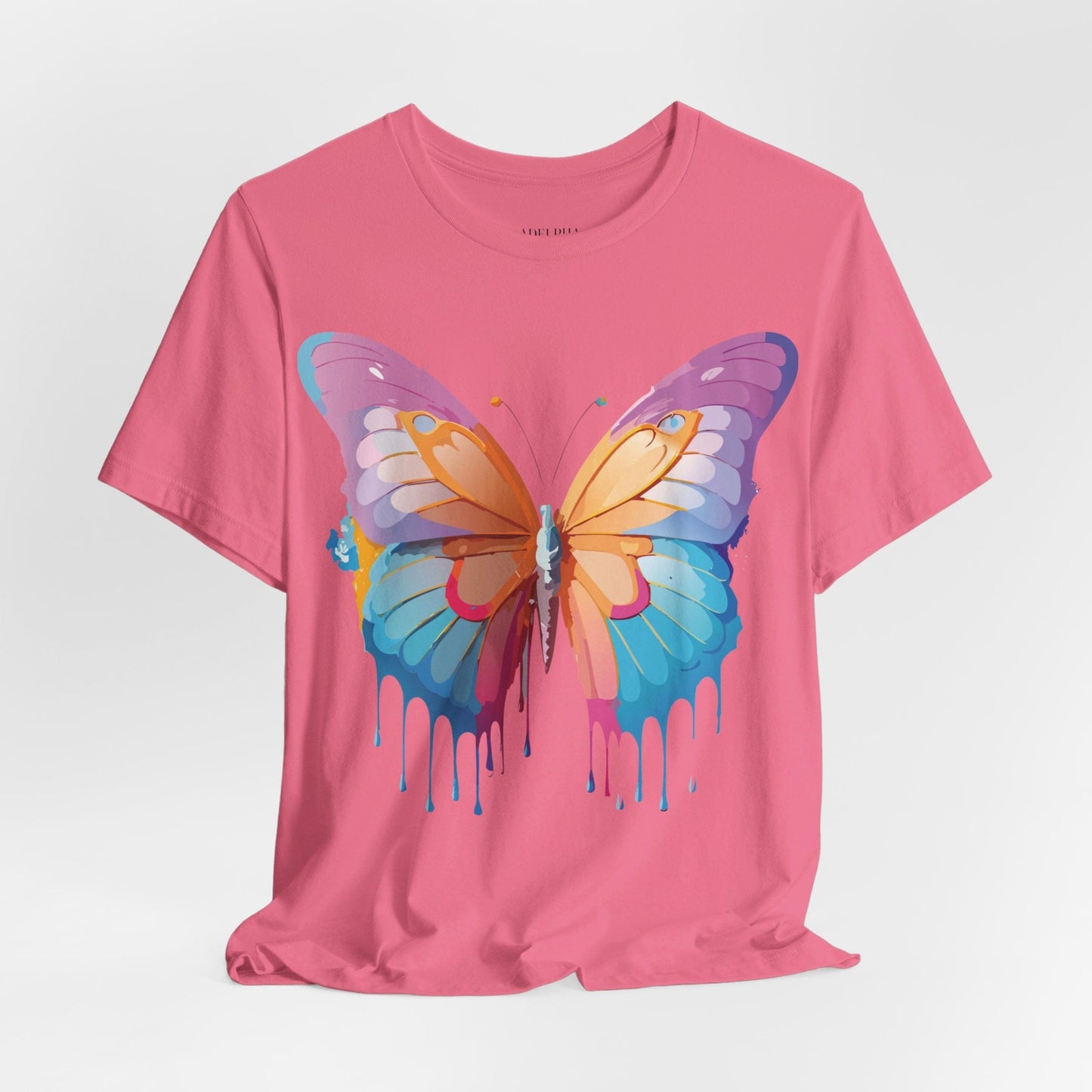 Butterfly Graphic Unisex 100 Cotton Lightweight Vintage Design Jersey Tee 91