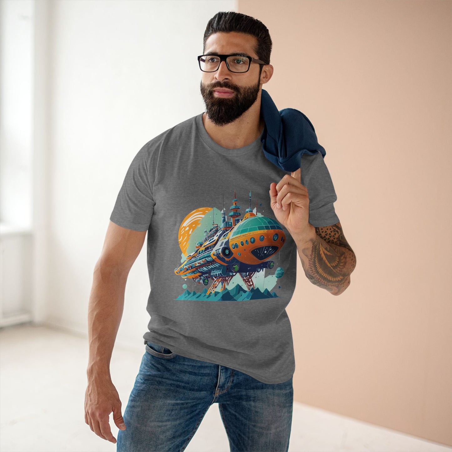 Aliens Graphic Unisex 100 Cotton Staple Tee 37