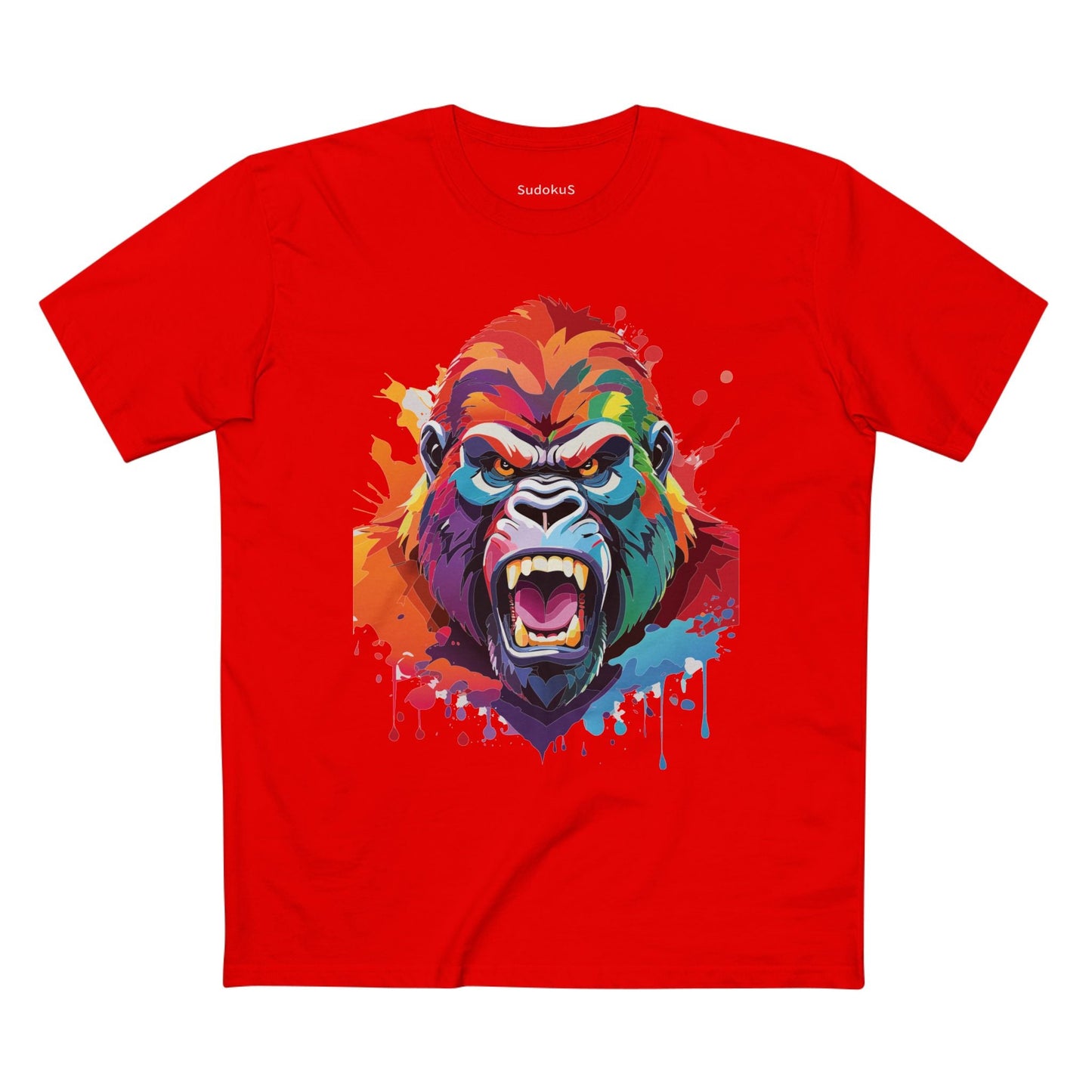 Gorilla Graphic Unisex 100 Cotton Staple Tee with Animal Design Artwork 7