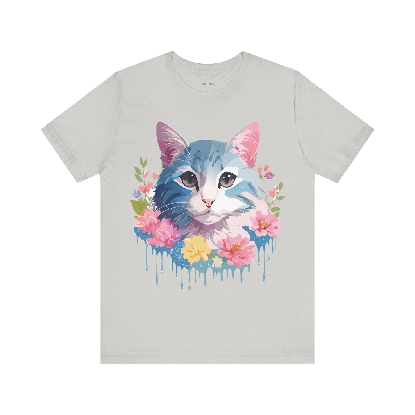 Cat Graphic Tee Unisex Vintage Inspired Shirt By Adelpha Short Sleeve