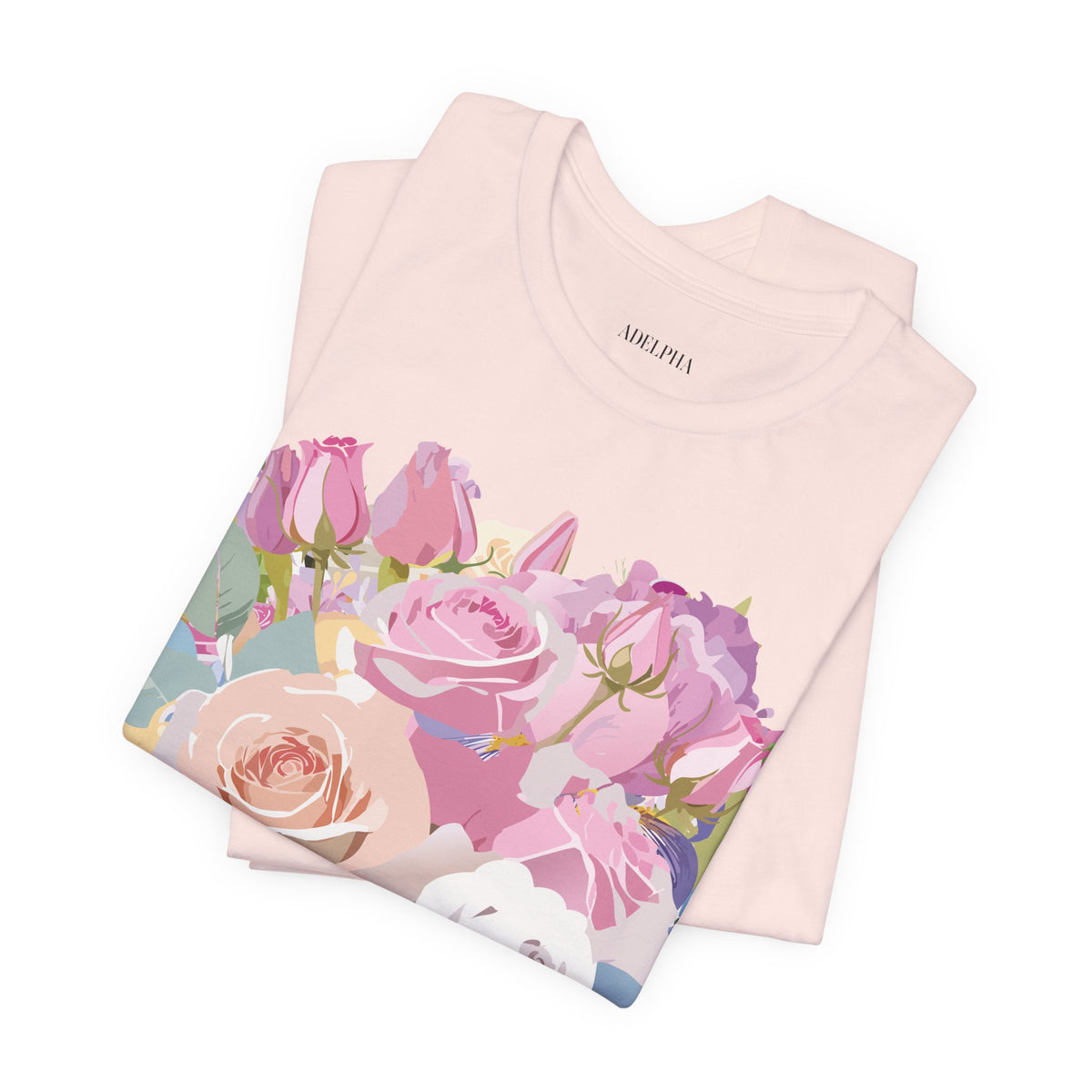 Floral Graphic Tee Shirt - Bella+Canvas Unisex 100 Cotton 19