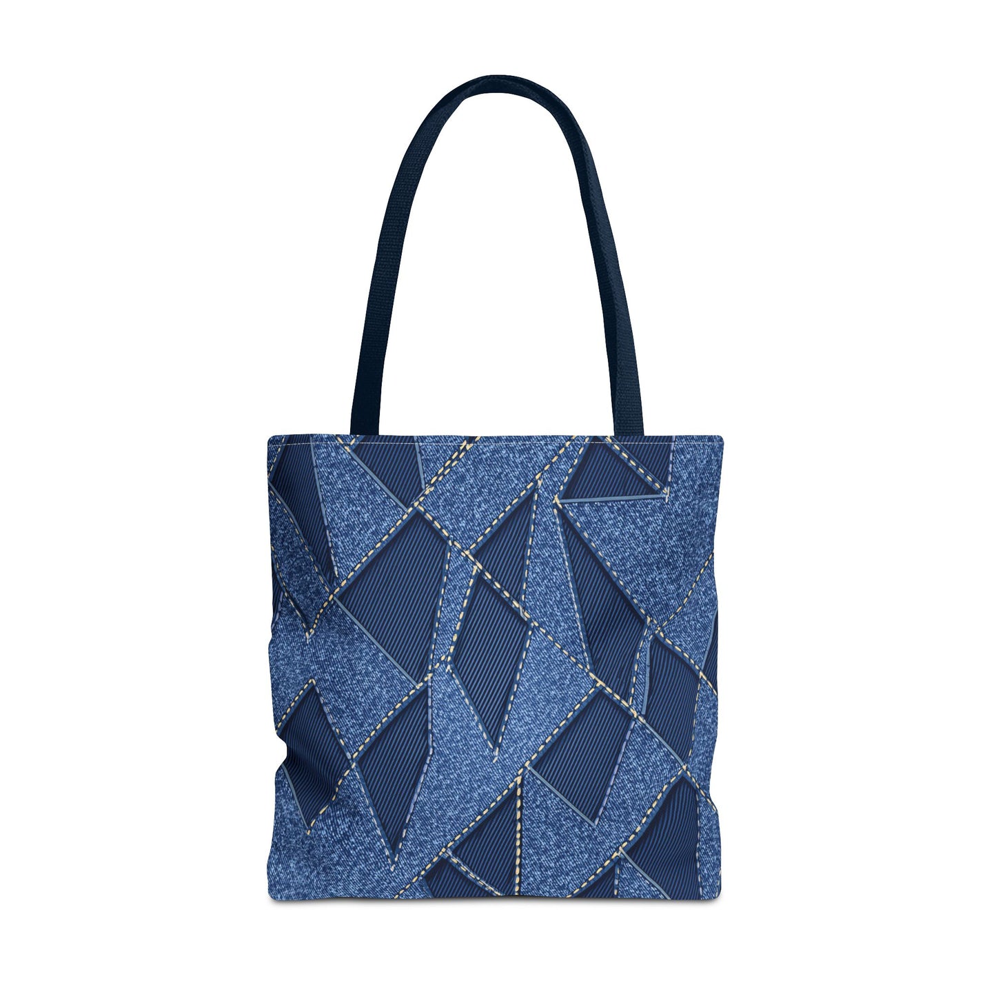 Denim Fabric Imitation Print Unisex Canvas Bag Poly Spun 3 Sizes Tote Bag 103