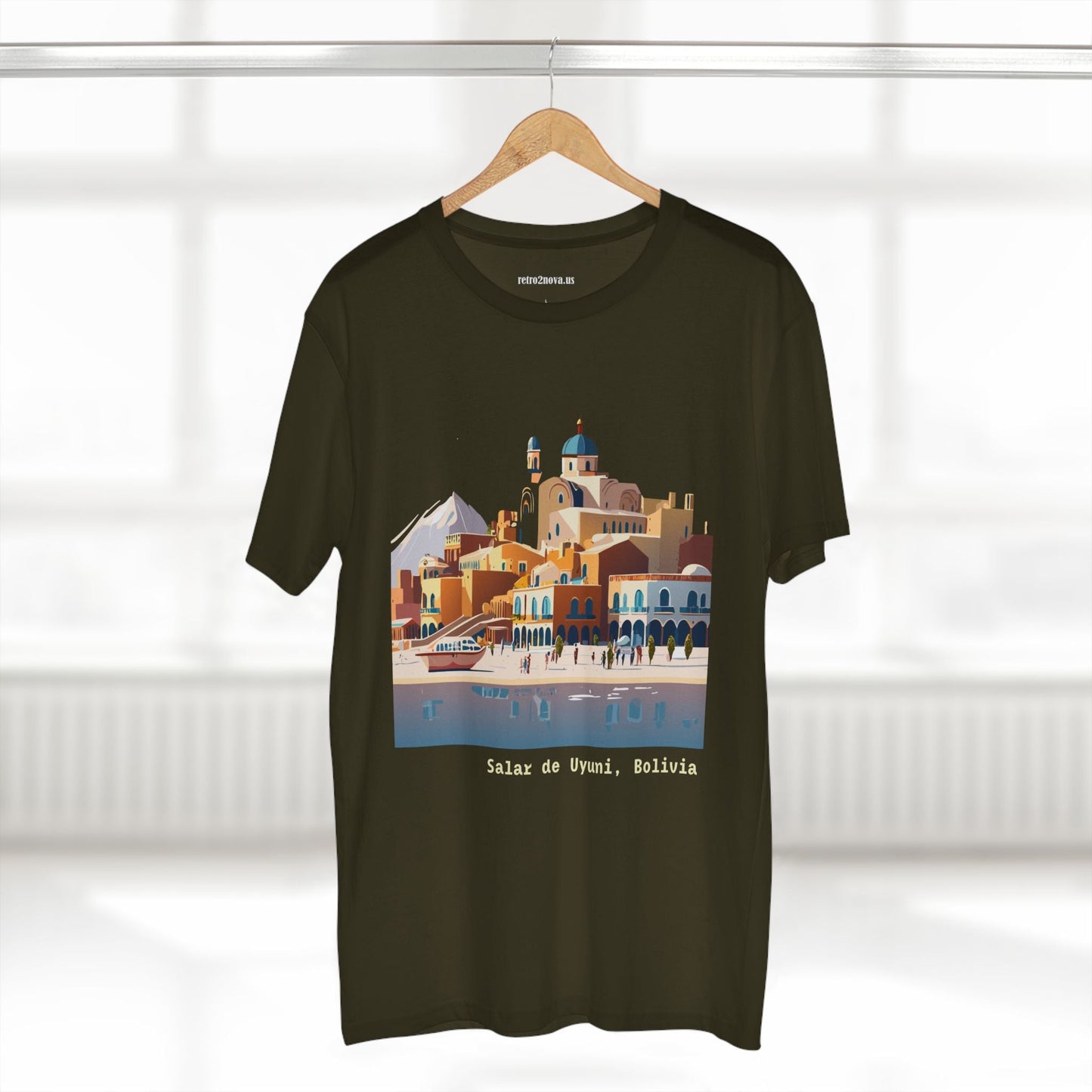 Bolivia Travel Shirt Unisex Premium Cotton Art Tee TT17 Retro2Nova Original Art Design Collection