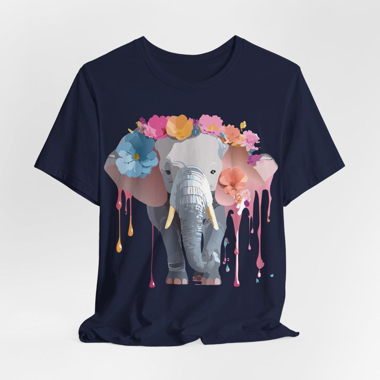 Vintage Inspired Adelpha Elephant Graphic T Shirt Unisex Short Sleeve Premium Artwork