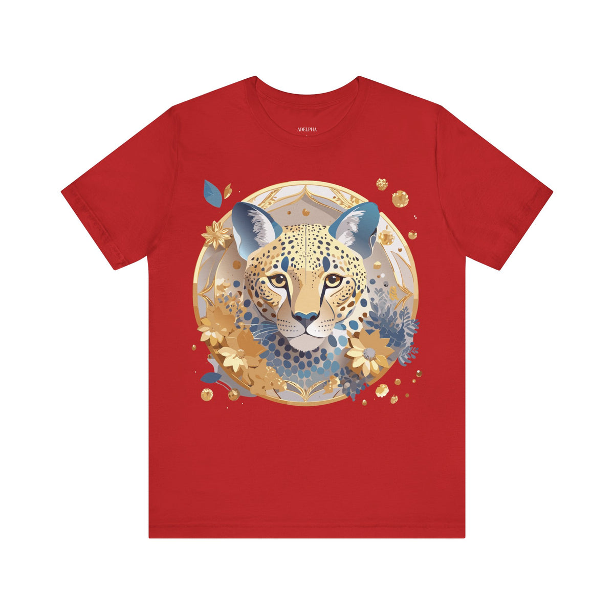 Medallion Graphic Unisex Cotton Bella+Canvas Tee with Floral Art Design n148