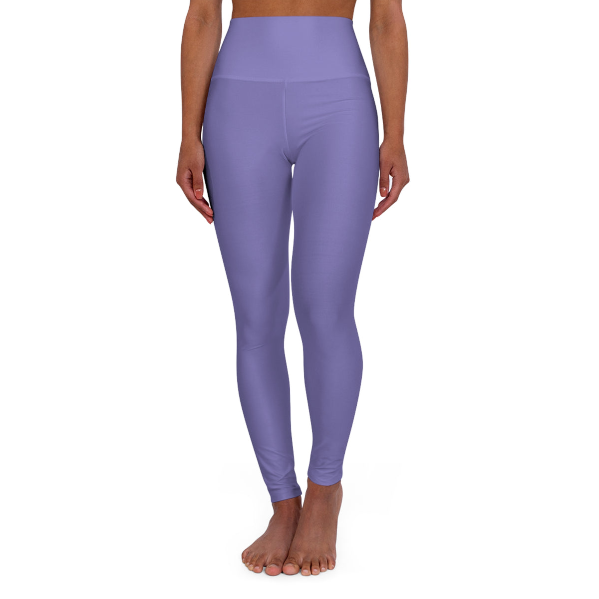 Night Lilac Color High-Waist Yoga Leggings Women's Seamless Poly-Span Stretchy Pants XS-2XL