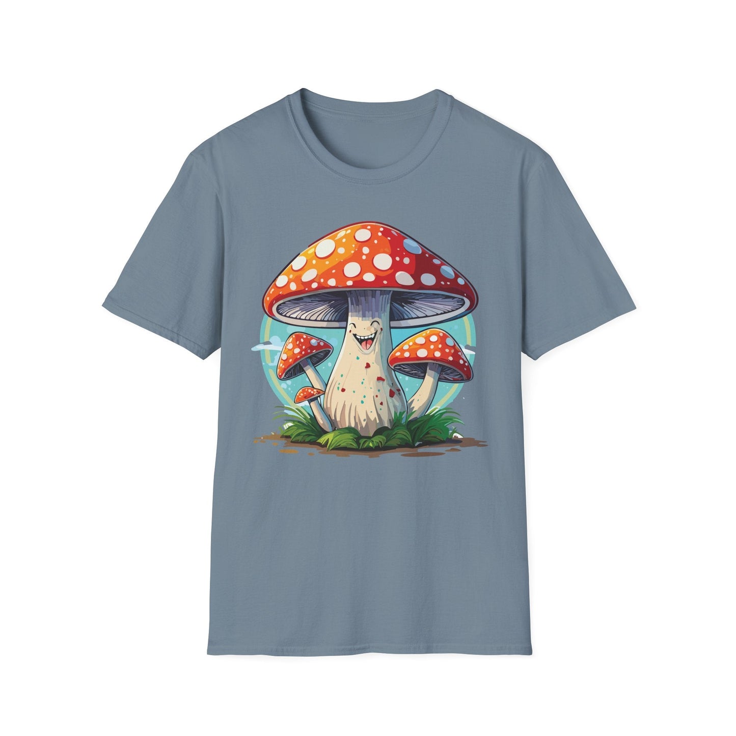 Mashroom Tee Shirt Unisex Funny Mashroom Design Softstyle Cotton Tee For Everyday Comfort