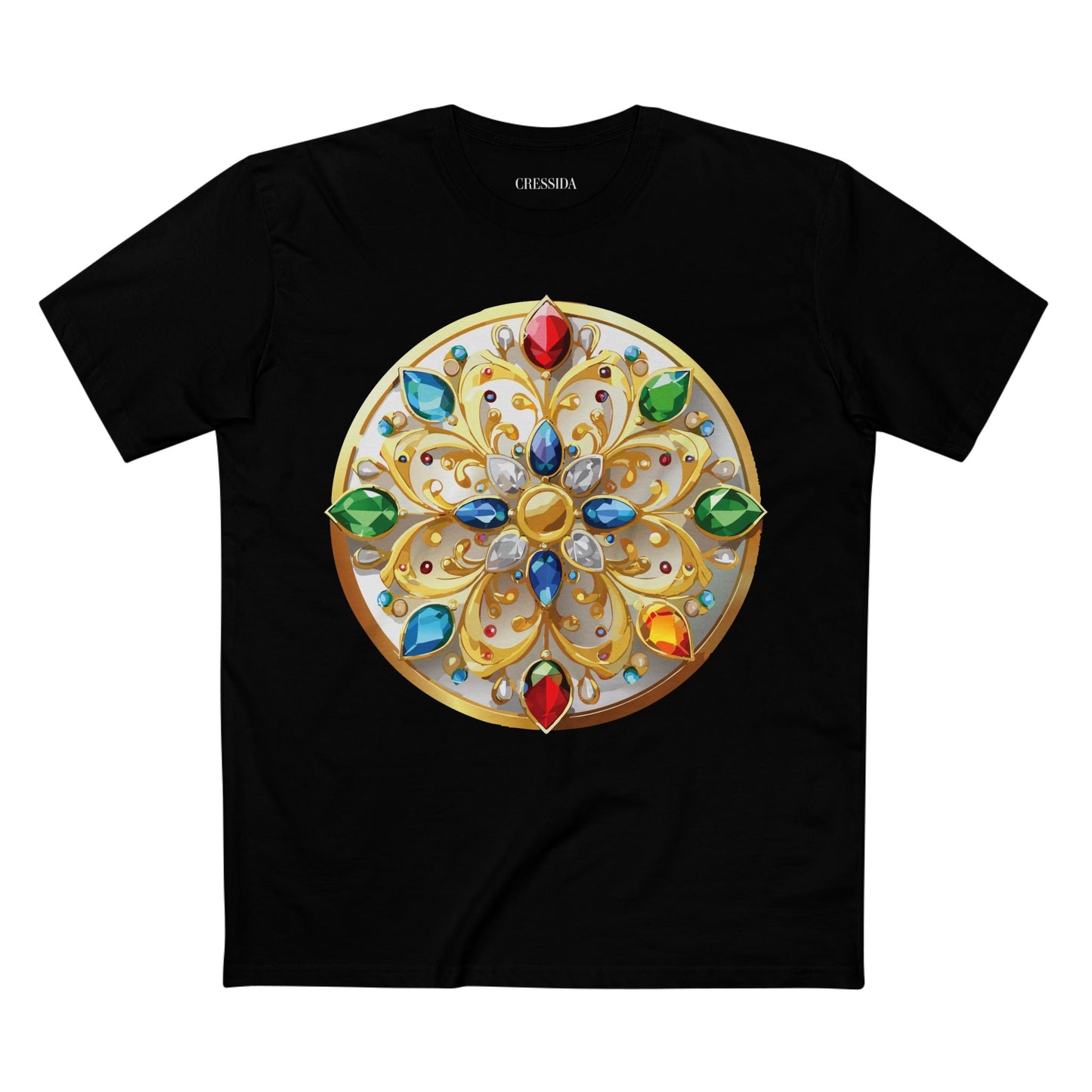 Medallion Graphic T-Shirt Unisex 100 Cotton With Gold Art Design Medal Tee 3