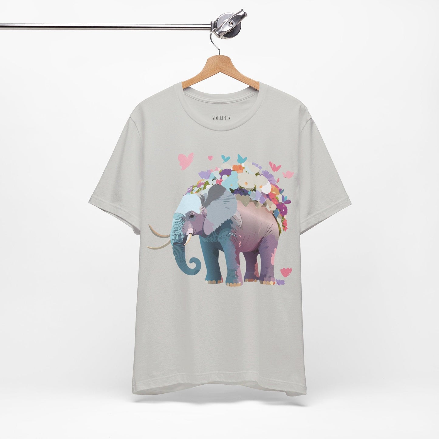 Elephant Graphic T Shirt Unisex Vintage Inspired Artwork By Adelpha Short Sleeve Tee