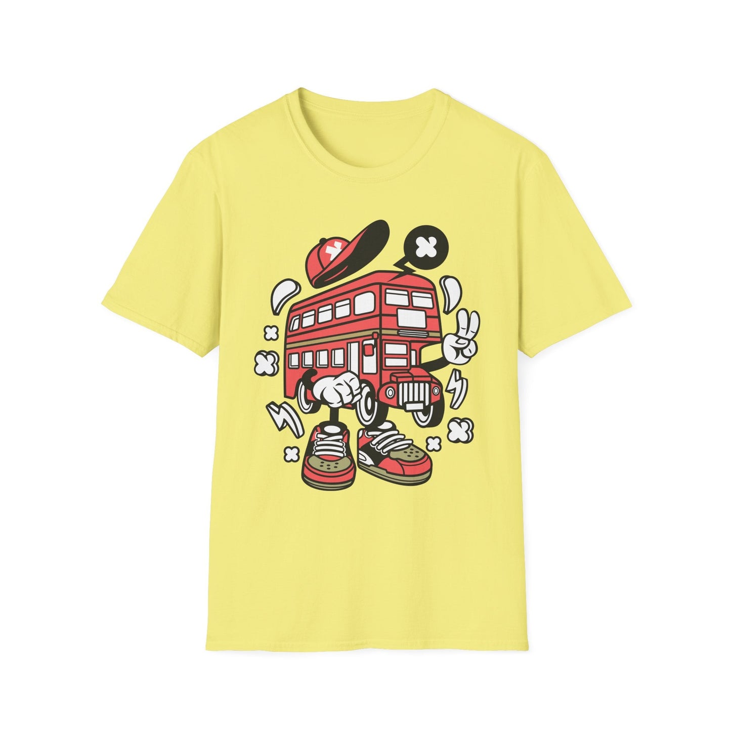 Cartoon Animation T Shirt Funny Tee Unisex Gildan Softstyle 64000 100 Percent Ring Spun Cotton