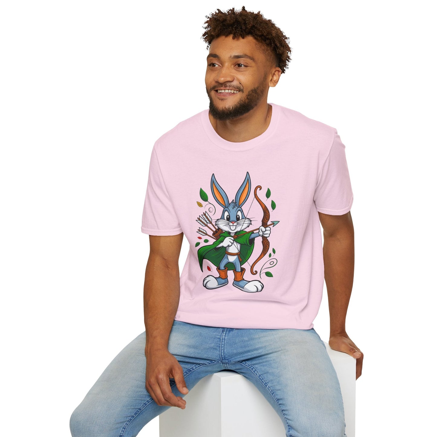 Bugs Bunny T Shirt Unisex Gildan Softstyle 100 Percent Ring Spun Cotton Cartoon Shirt Graphic