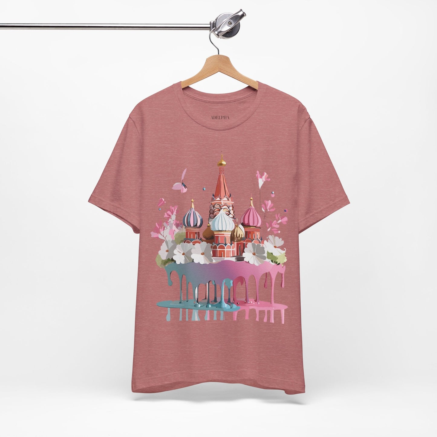 Premium Unisex Tourist Shirt Moscow Graphic Tee With Vintage Adelpha Artwork and Comfort