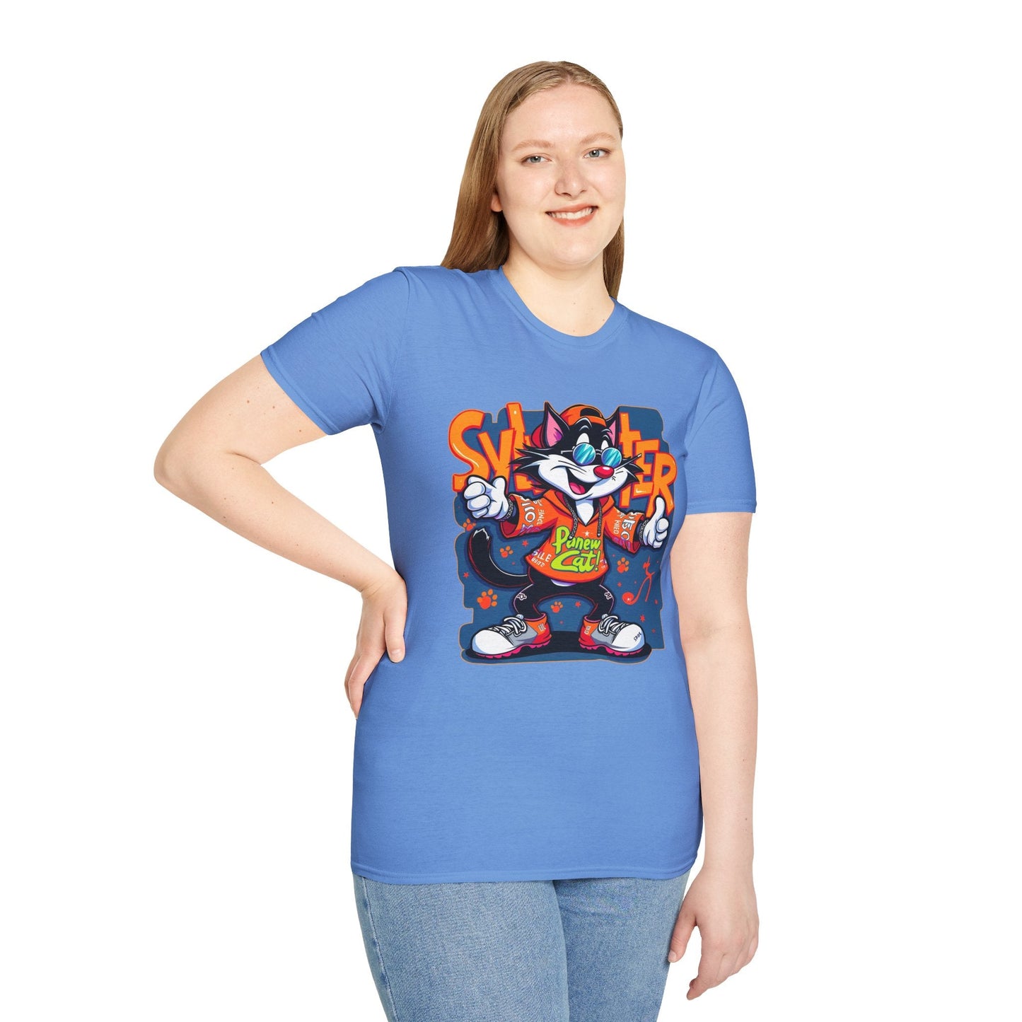 Funny Cartoon Animals Tee Shirt Unisex Gildan Softstyle 64000 Graphic Cartoon Tee