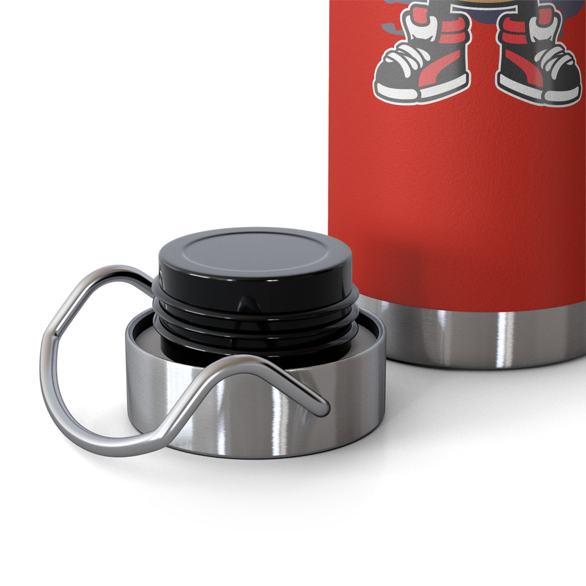 22oz Copper Insulated Water Bottle with Cartoon Design - CV94