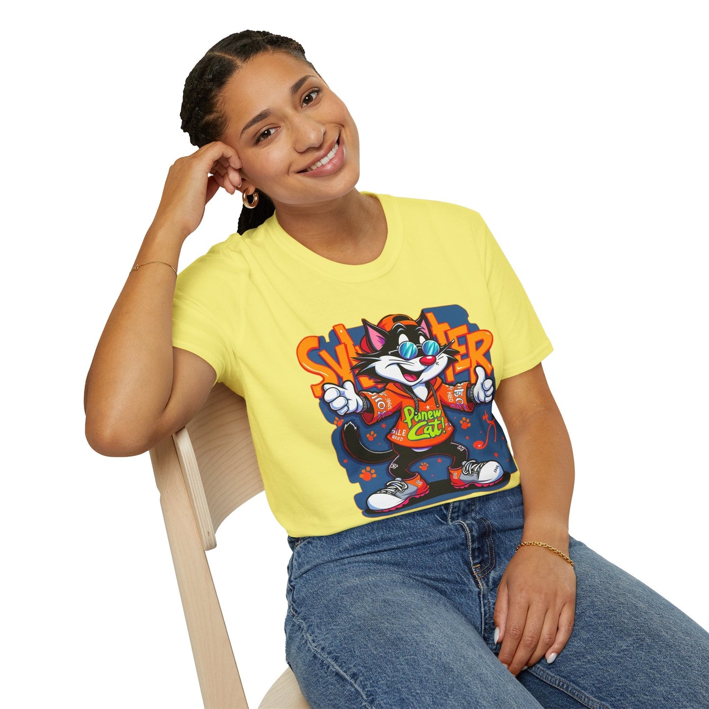 Funny Cartoon Animals Tee Shirt Unisex Gildan Softstyle 64000 Graphic Cartoon Tee