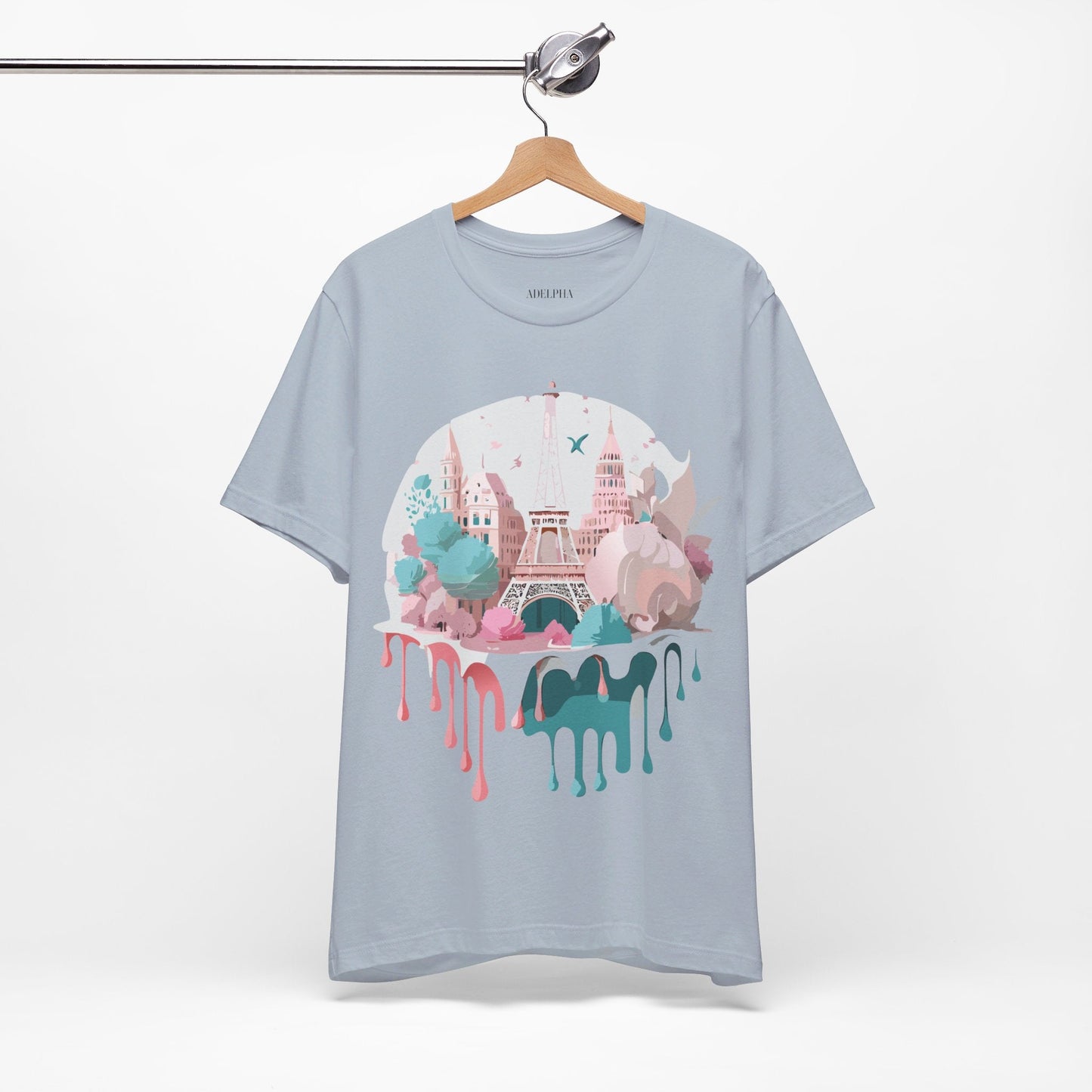Paris Graphic Tee Unisex Premium Adelpha Art Design Vintage Inspired Short Sleeve Shirt