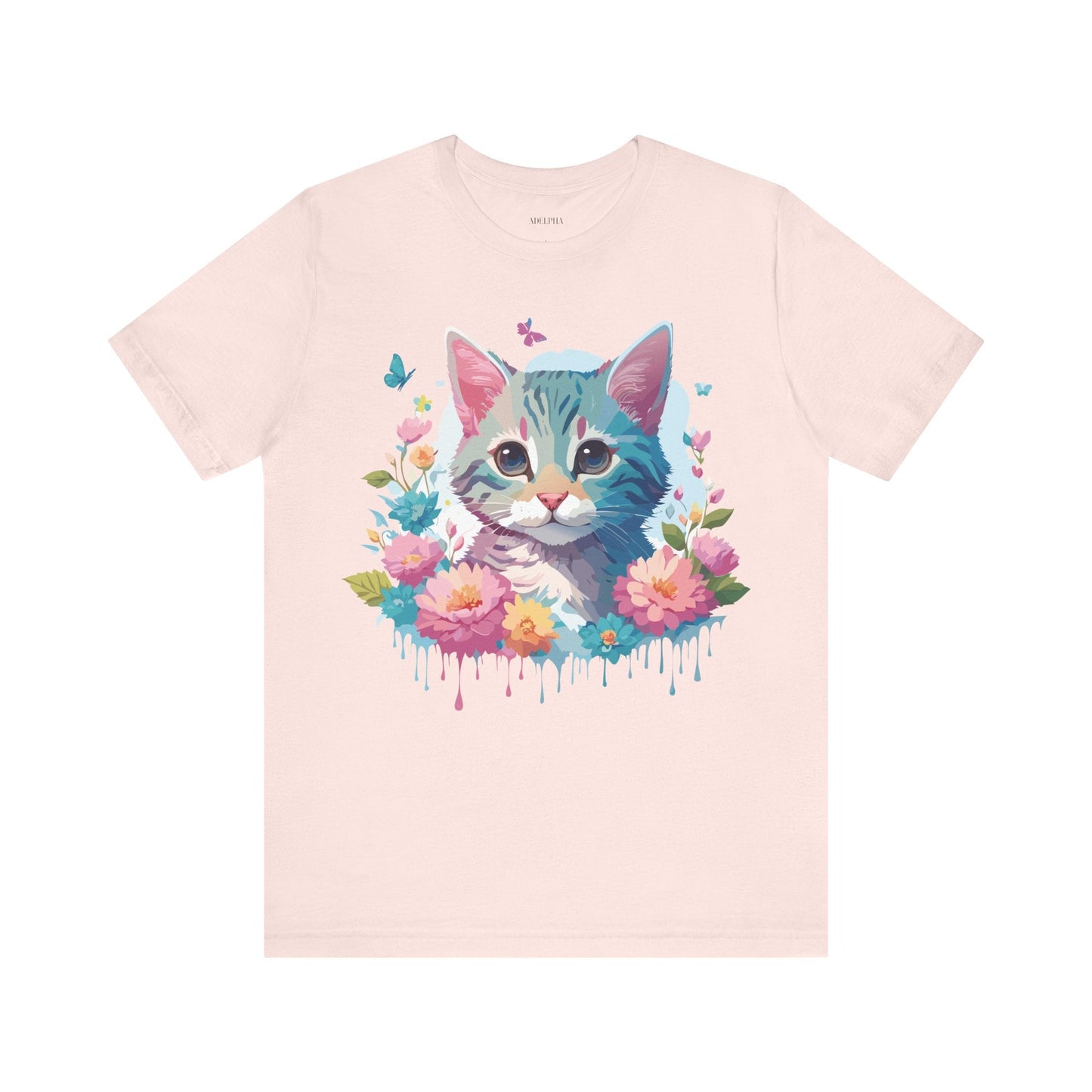 Cat Graphic Tee Unisex Jersey Short Sleeve Shirt Adelpha Art Design