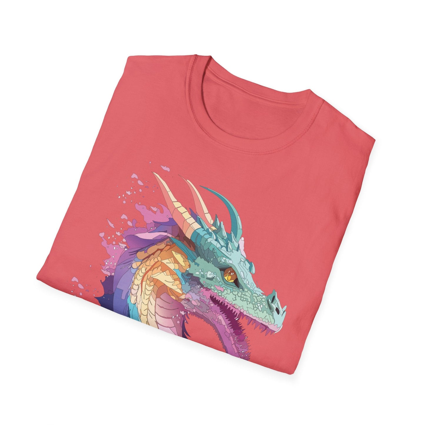 Dragon Graphic T Shirt Unisex Animal Shirt Cotton Softstyle Tee For Everyday Comfort