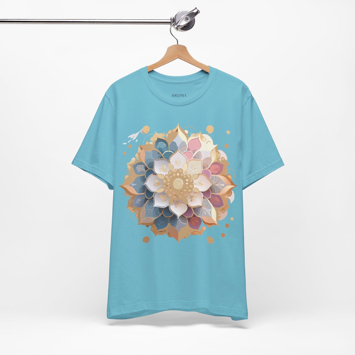 Mandala Graphic Tee For Men And Women By Adelpha Unisex Short Sleeve Art Design Shirt