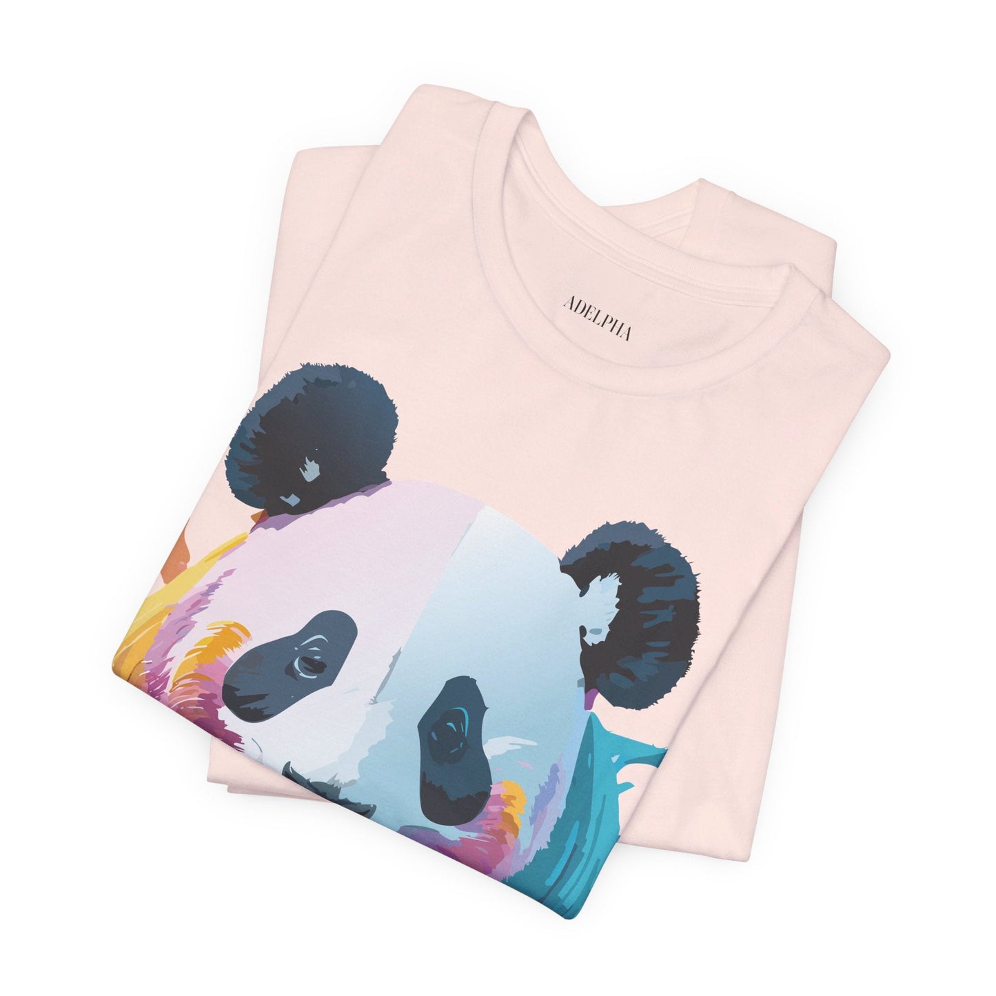 Panda Shirt Unisex Graphic Tee Vintage Inspired Artwork By Adelpha Jersey Short Sleeve