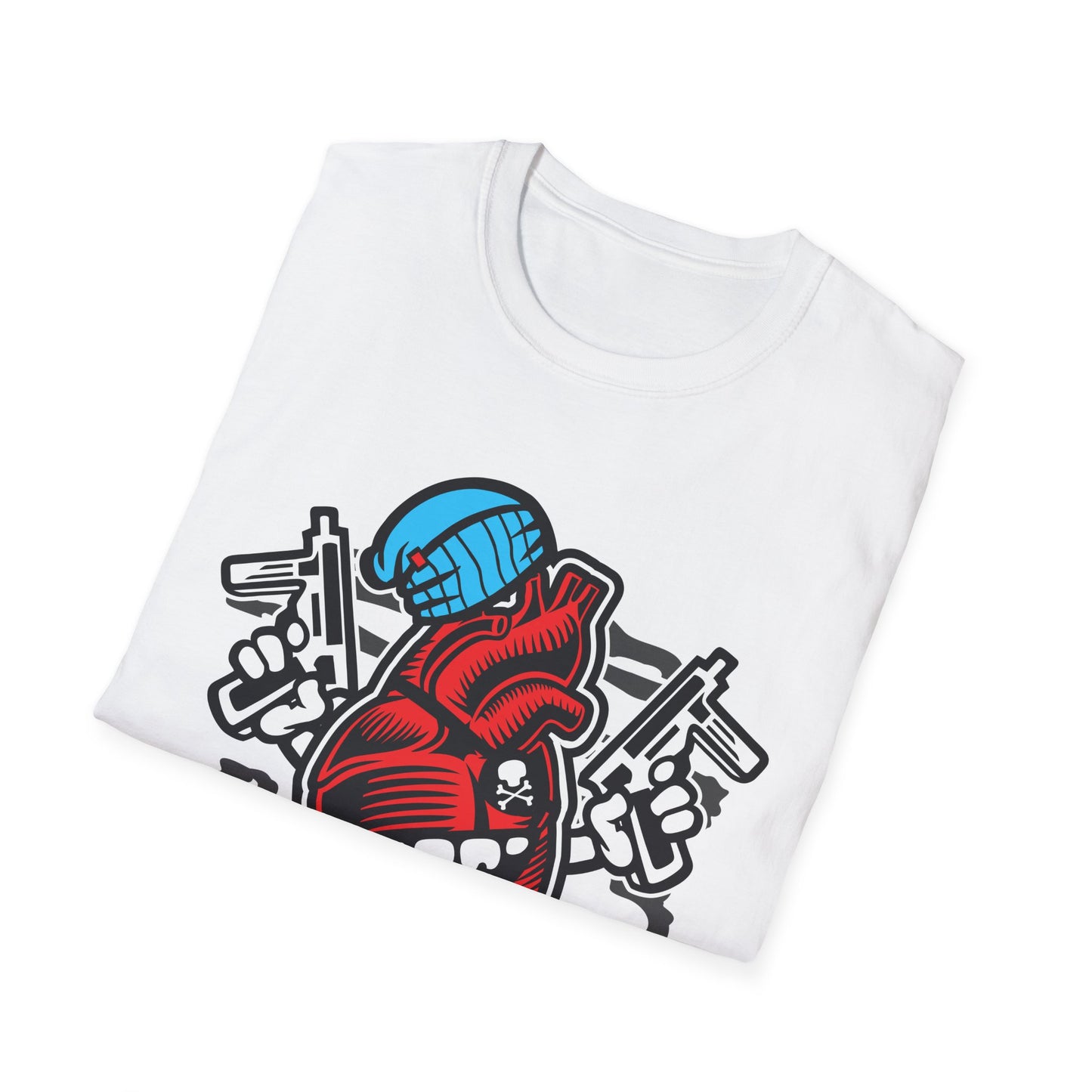 Unisex Cotton T-Shirt with Cartoon Graphic Design