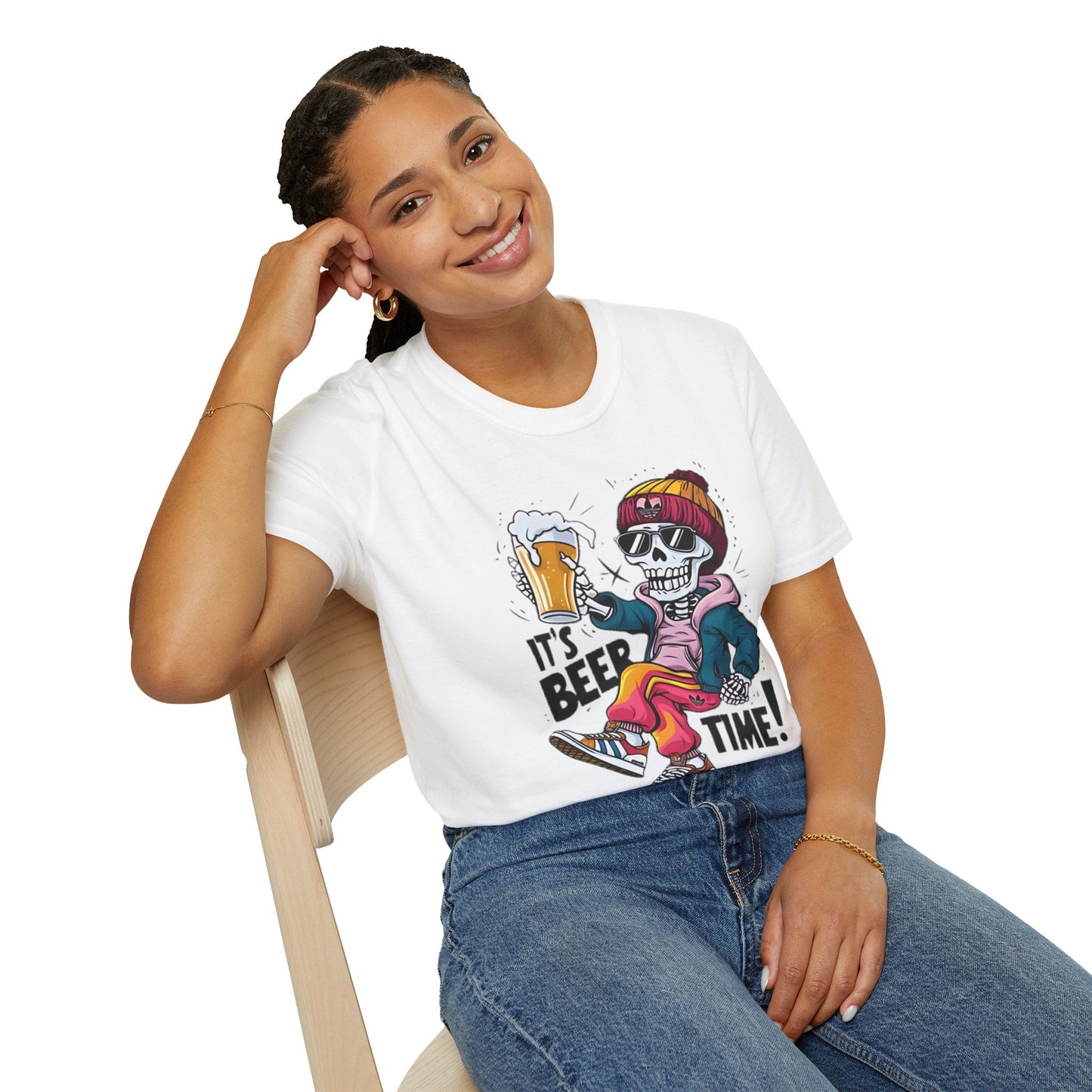 Gildan Softstyle 64000 Skull T Shirt Unisex Skeleton Graphic Tee Premium Comfort