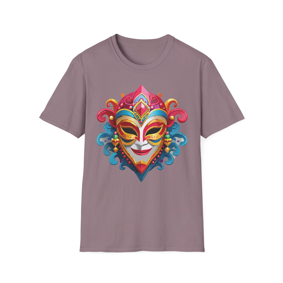 Mask Masquerade Carnival Graphic Tee Gildan Unisex 100 Cotton Tee Shirt m26